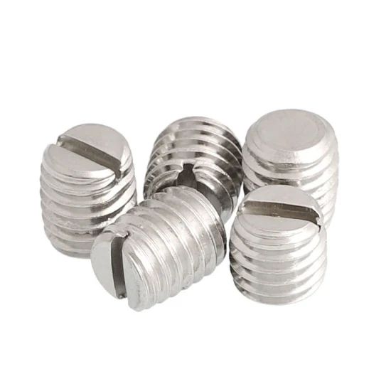 SLOTTED SET SCREW WITH FLAT POINT