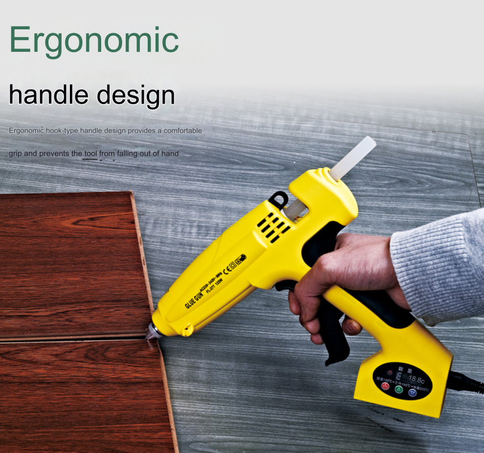125W Glue Gun with Nickel-Chromium Heating Element and Temperature Adjustment