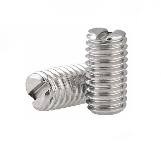 SLOTTED SET SCREW WITH FLAT POINT