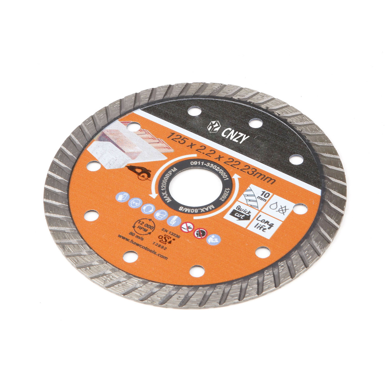 Diamond cutting disc