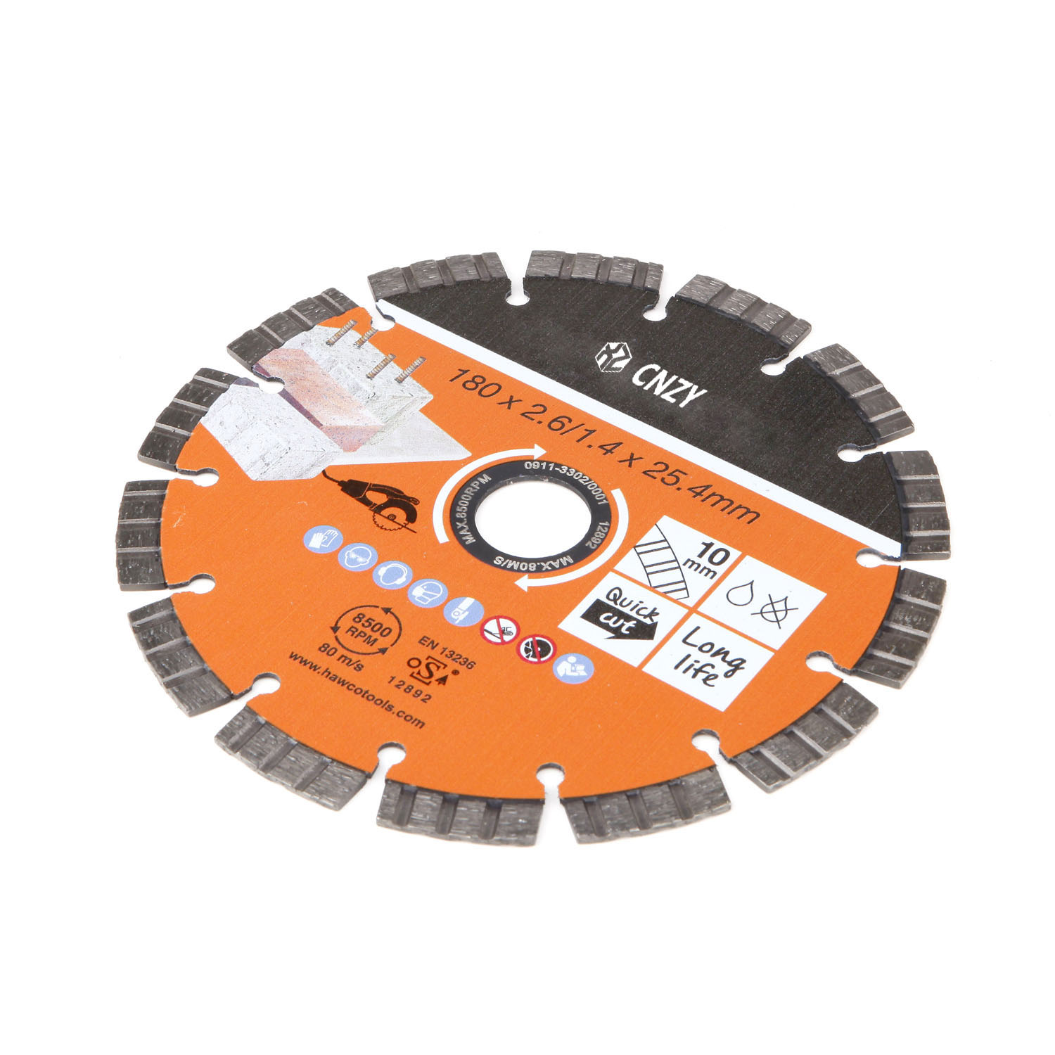 Diamond cutting disc
