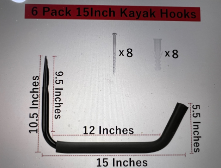 Cross-border:  Kayak hooks/Garage hooks/garden hooks/tool hooks