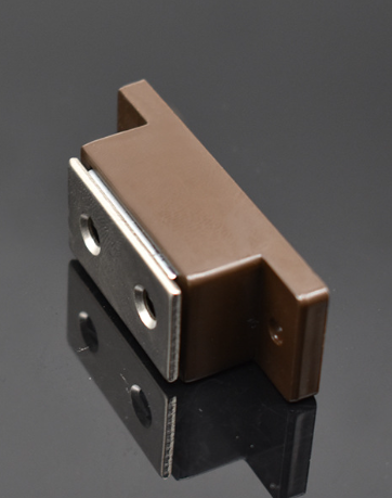 Plastic cabinet door magnetic closer