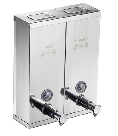 304 stainless steel double head black press soap feeder