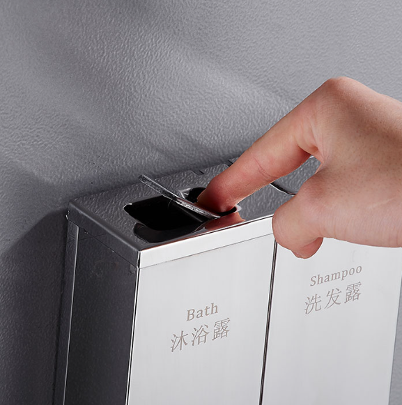 304 stainless steel double head black press soap feeder