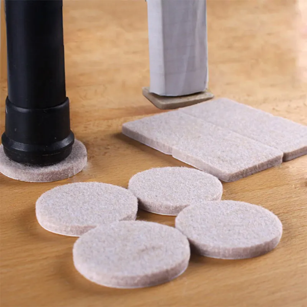 Premium Floor Protector Chair Felts For Feet Adhesive Furniture Feet Pads